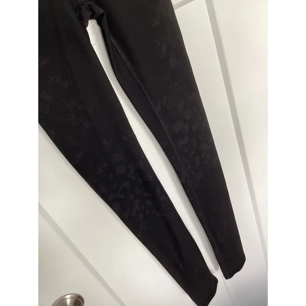Lululemon‎ Womens Mapped Out High Rise Tight Camo Athletic Yoga Black Size 2